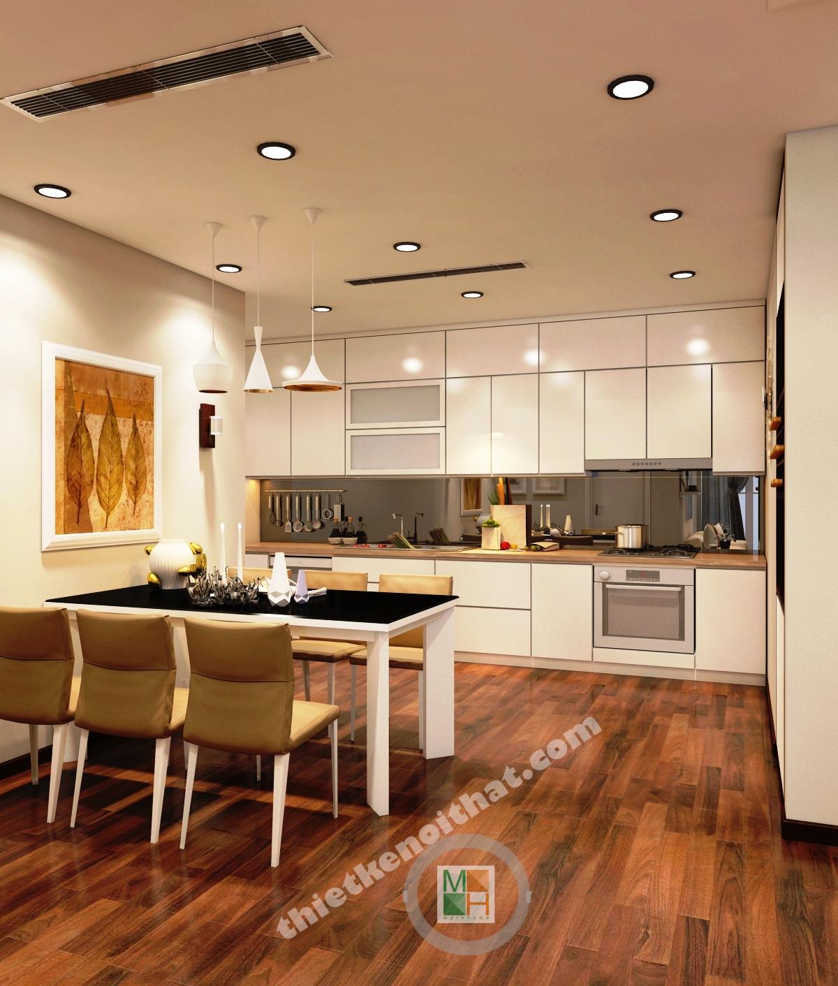 Thi công căn hộ hiện đại nhà anh Thắng tại Mandarin Garden Hòa Phát